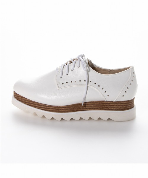 neue marche（ノイエマルシェ）の「厚底レースアップシューズ/103（ドレスシューズ・レディース・ベージュ/ブラック/ホワイト・24cm/23cm/22.5cm/24.5cm/23.5cm）」の7枚目の写真