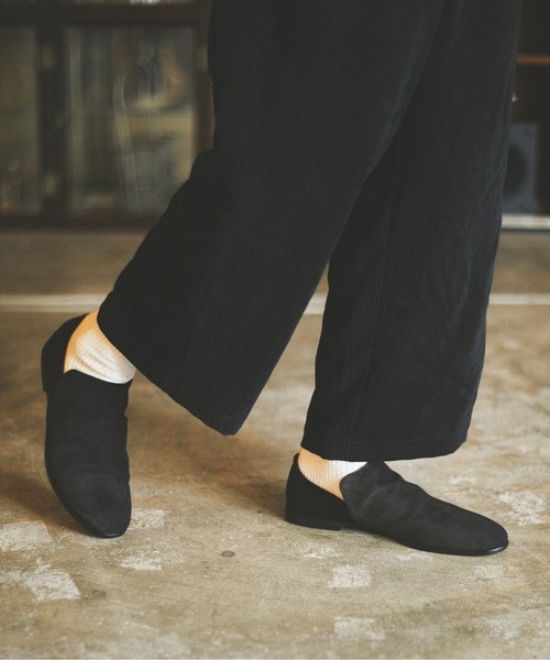 独特な店超爆安の Alfredobannister アルフレッドバニスター のファッション ミンク型押し スリッポン シューズ レザースリッポン スリッポン