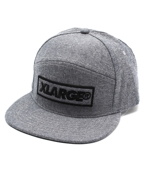 XLARGE（エクストララージ）の「SLANTED 6 PANEL CAP（キャップ・メンズ・グレー/インディゴブルー・ONE SIZE）」の2枚目の写真