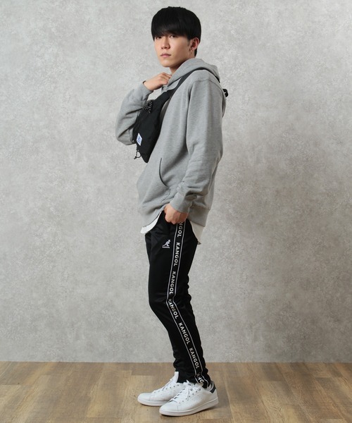 KANGOL（カンゴール）の「【KANGOL/カンゴール】ラインスウェットパンツ（スウェットパンツ・メンズ・ブラック系その他2/ブラック系その他/ブラック・S/M/L/XL）」の14枚目の写真