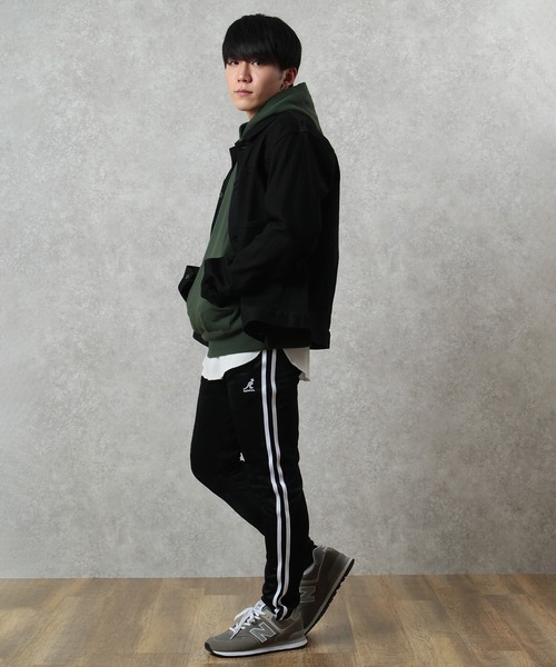 KANGOL（カンゴール）の「【KANGOL/カンゴール】ラインスウェットパンツ（スウェットパンツ・メンズ・ブラック系その他2/ブラック系その他/ブラック・S/M/L/XL）」の15枚目の写真