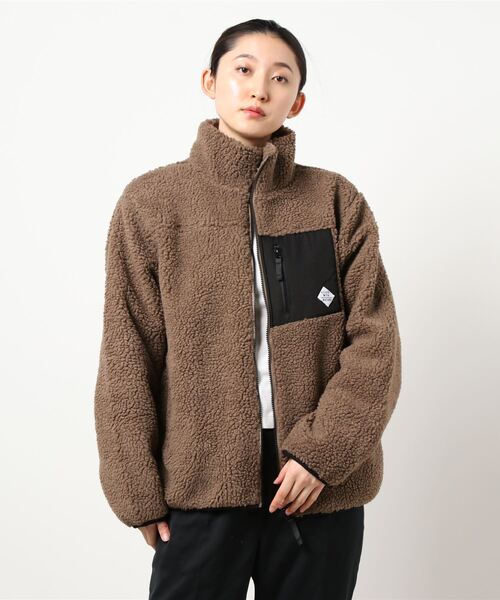 sunny branch(サニーブランチ)の「ボアハイネックZIPブルゾン(ブルゾン・レディース・ベージュ/カーキ/モカ/ブラック系その他/ライトパープル/その他1/キャメル/その他2/ホワイト/ブラック/ダークグリーン/ベージュ系/その他4/ホワイト系・MEDIUM/X-LARGE/LARGE)」の22枚目の写真