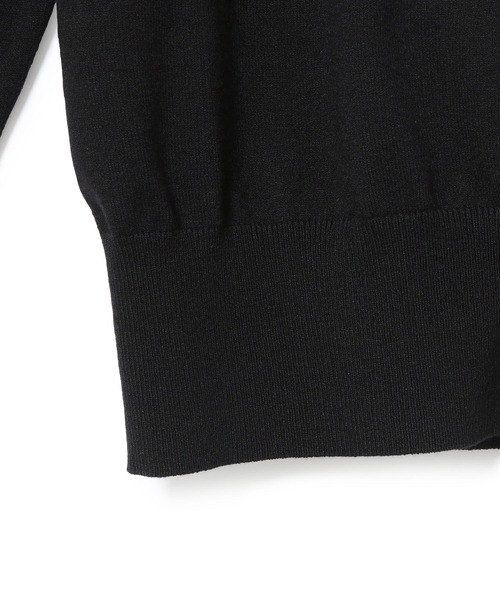 ADAM ET ROPE'（アダムエロペ）の「【アウトレット店舗・WEB限定】エコベロクルーネックカーディガン（カーディガン/ボレロ・レディース・ブラック/ベージュ/クリーム・FREE）」の10枚目の写真