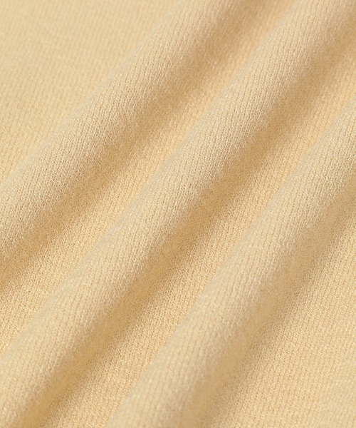 ADAM ET ROPE'（アダムエロペ）の「【アウトレット店舗・WEB限定】エコベロクルーネックカーディガン（カーディガン/ボレロ・レディース・ブラック/ベージュ/クリーム・FREE）」の12枚目の写真