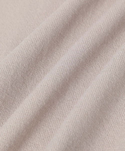 ADAM ET ROPE'（アダムエロペ）の「【アウトレット店舗・WEB限定】エコベロクルーネックカーディガン（カーディガン/ボレロ・レディース・ブラック/ベージュ/クリーム・FREE）」の9枚目の写真