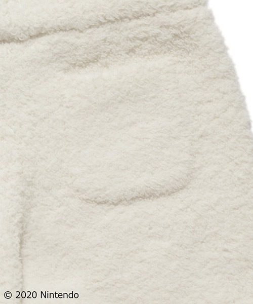 【あつまれどうぶつの森】キャラクターパーカ•ショートパンツSET クリーム あつまれ どうぶつの森】キャラクター柄kids パーカ・ショートパンツ