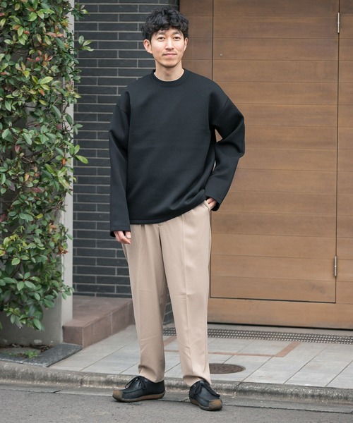 ITEMS URBANRESEARCH（アイテムズ アーバンリサーチ）の「ライトダンボールクルーネックプルオーバー（スウェット・メンズ・ブルー/ブラック/ベージュ/グレー・LARGE/MEDIUM）」の8枚目の写真