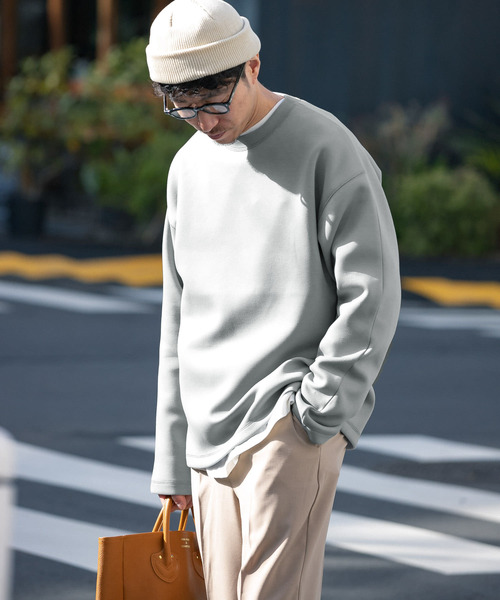 ITEMS URBANRESEARCH（アイテムズ アーバンリサーチ）の「ライトダンボールクルーネックプルオーバー（スウェット・メンズ・ブルー/ブラック/ベージュ/グレー・LARGE/MEDIUM）」の18枚目の写真