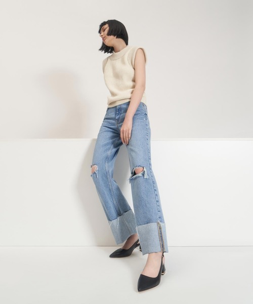 CHARLES & KEITH（チャールズ & キース）の「メタリックアクセント スリングバックパンプス / Metallic Accent Slingback Pumps（パンプス・レディース・サンドベージュ/クリーム/ブラック系その他2/ブラック・22.5cm/23cm/23.5cm/24.5cm/25cm/25.5cm/22cm）」の6枚目の写真