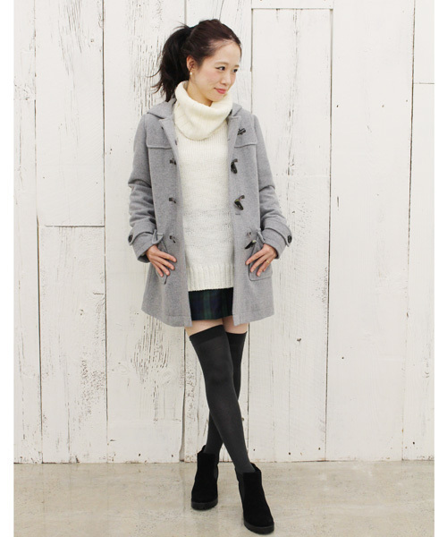 Chico（チコ）の「ダッフルコート（ダッフルコート・レディース・アイボリー/グレー/ベージュ/ネイビー・FREE）」の5枚目の写真