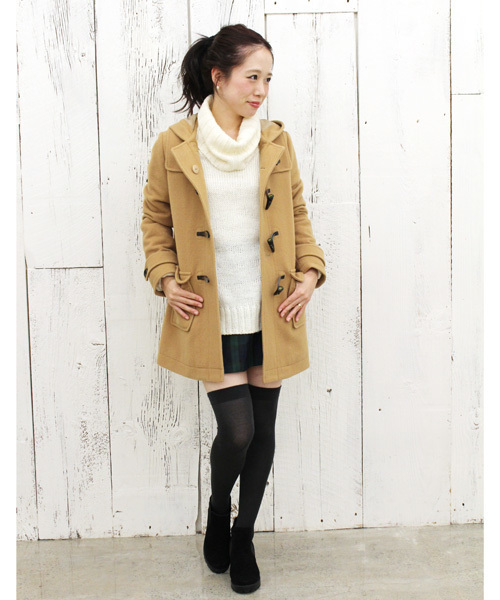 Chico（チコ）の「ダッフルコート（ダッフルコート・レディース・アイボリー/グレー/ベージュ/ネイビー・FREE）」の6枚目の写真