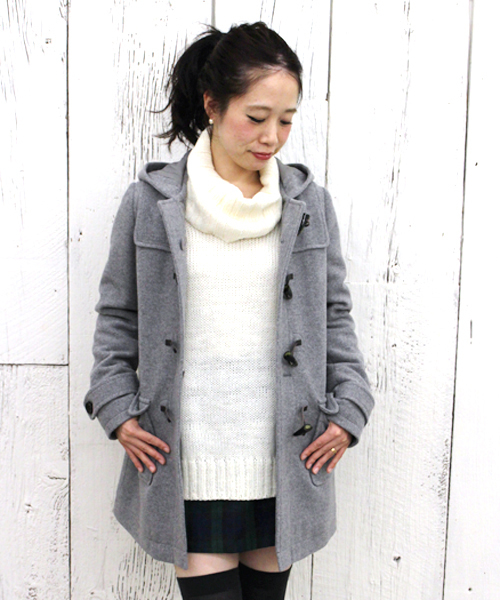 Chico（チコ）の「ダッフルコート（ダッフルコート・レディース・アイボリー/グレー/ベージュ/ネイビー・FREE）」の14枚目の写真