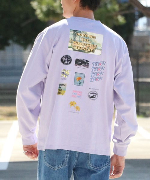 INHERIT（インヘリット）の「【#WC】ALLSTAR ロングスリーブTシャツ（Tシャツ/カットソー・メンズ・パープル/ブラック/ホワイト・LARGE/MEDIUM）」の3枚目の写真