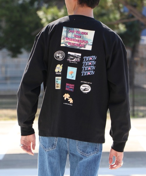 INHERIT（インヘリット）の「【#WC】ALLSTAR ロングスリーブTシャツ（Tシャツ/カットソー・メンズ・パープル/ブラック/ホワイト・LARGE/MEDIUM）」の2枚目の写真