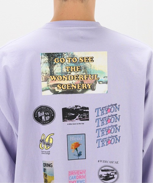 INHERIT（インヘリット）の「【#WC】ALLSTAR ロングスリーブTシャツ（Tシャツ/カットソー・メンズ・パープル/ブラック/ホワイト・LARGE/MEDIUM）」の16枚目の写真