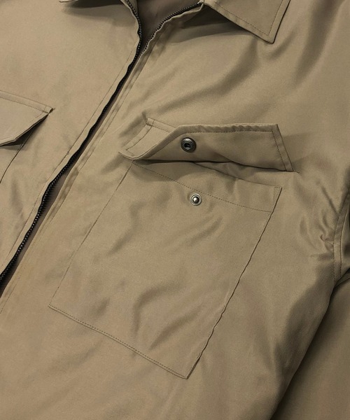 Beno(ビーノ)の「P/ライトツイル G-8タイプ ルーズシルエット ブルゾン(ブルゾン・メンズ・ブラック/ベージュ/ダークブルー/グレイッシュブルー/テラコッタ・M/L)」の11枚目の写真