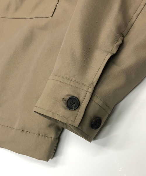 Beno(ビーノ)の「P/ライトツイル G-8タイプ ルーズシルエット ブルゾン(ブルゾン・メンズ・ブラック/ベージュ/ダークブルー/グレイッシュブルー/テラコッタ・M/L)」の6枚目の写真