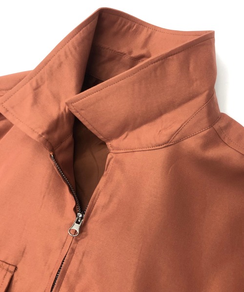 Beno(ビーノ)の「P/ライトツイル G-8タイプ ルーズシルエット ブルゾン(ブルゾン・メンズ・ブラック/ベージュ/ダークブルー/グレイッシュブルー/テラコッタ・M/L)」の14枚目の写真