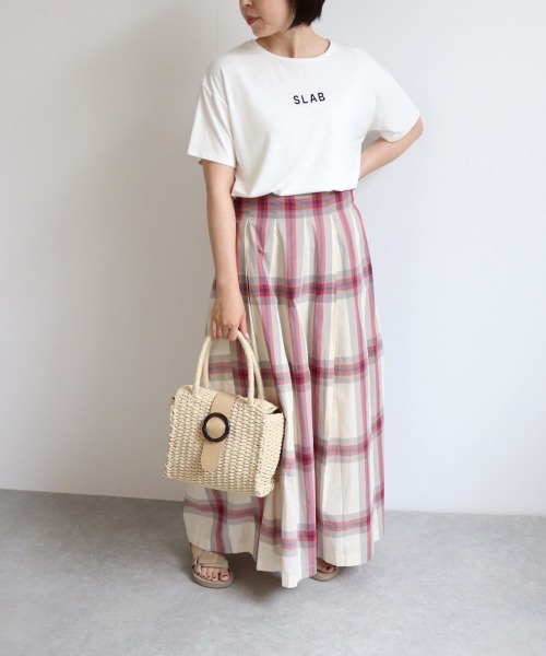 MIAN （ミアン）の「ボックス型バックル付きかごトートバッグ（かご