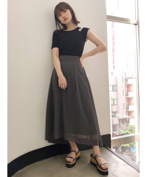 MURUA（ムルーア）の「スクエアチューブサンダル（サンダル・レディース・ホワイト/ブラック・35/36/37）」の20枚目の写真