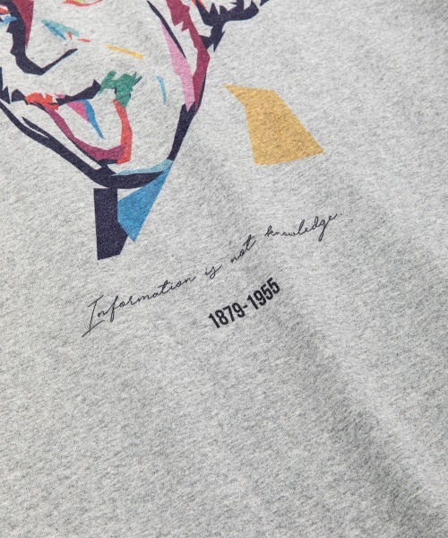 rehacer(レアセル)の「rehacer : Historical Person " Einstein " Made in Japan / ヒストリカル パーソン Tシャツ メイドインジャパン(Tシャツ/カットソー・メンズ・ホワイト/グレー・SMALL/MEDIUM/LARGE/X-LARGE)」の7枚目の写真