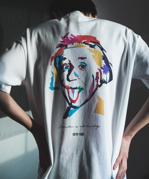 rehacer(レアセル)の「rehacer : Historical Person " Einstein " Made in Japan / ヒストリカル パーソン Tシャツ メイドインジャパン(Tシャツ/カットソー・メンズ・ホワイト/グレー・SMALL/MEDIUM/LARGE/X-LARGE)」の16枚目の写真