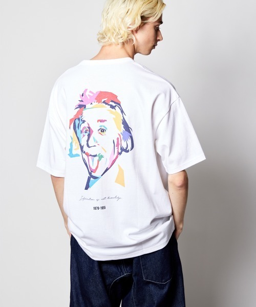 rehacer(レアセル)の「rehacer : Historical Person " Einstein " Made in Japan / ヒストリカル パーソン Tシャツ メイドインジャパン(Tシャツ/カットソー・メンズ・ホワイト/グレー・SMALL/MEDIUM/LARGE/X-LARGE)」の17枚目の写真