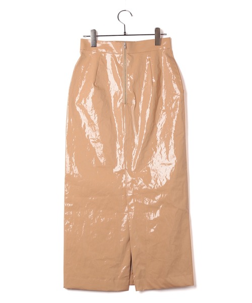 ADAM ET ROPE'（アダムエロペ）の「ラミネートスカート（スカート・レディース・ベージュ/オレンジ/グリーン・38/36）」の8枚目の写真