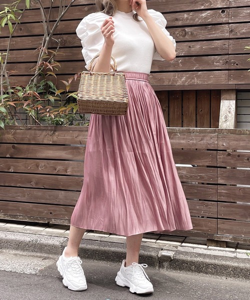 Crea titty&Co. PETIT（クレアティティーアンドコープチ）の「【Crea titty&Co.PETIT】Crea パワショル切替えトップス（ニット/セーター・レディース・オフホワイト/ブラック・FREE）」の18枚目の写真