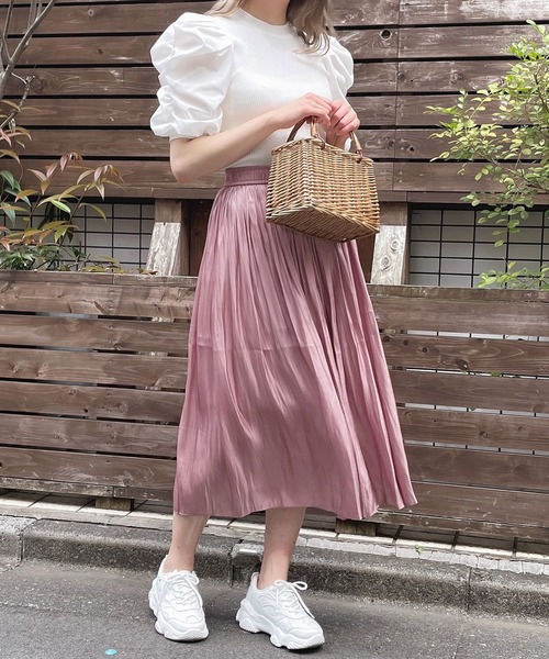 Crea titty&Co. PETIT（クレアティティーアンドコープチ）の「【Crea titty&Co.PETIT】Crea パワショル切替えトップス（ニット/セーター・レディース・オフホワイト/ブラック・FREE）」の19枚目の写真