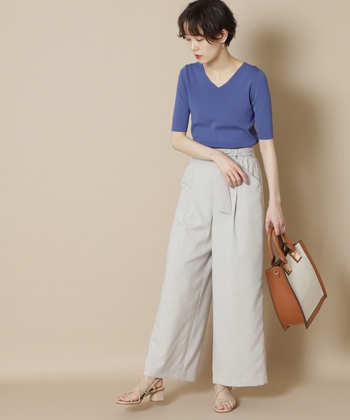 N.（N. Natural Beauty Basic）（エヌエヌナチュラルビューティーベーシック）の「◆ストリングベルトパンツ（その他パンツ・レディース・ブラウン/ベージュ/イエロー・MEDIUM）」の13枚目の写真