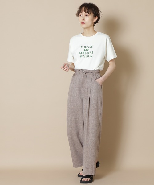 N.（N. Natural Beauty Basic）（エヌエヌナチュラルビューティーベーシック）の「◆ストリングベルトパンツ（その他パンツ・レディース・ブラウン/ベージュ/イエロー・MEDIUM）」の6枚目の写真