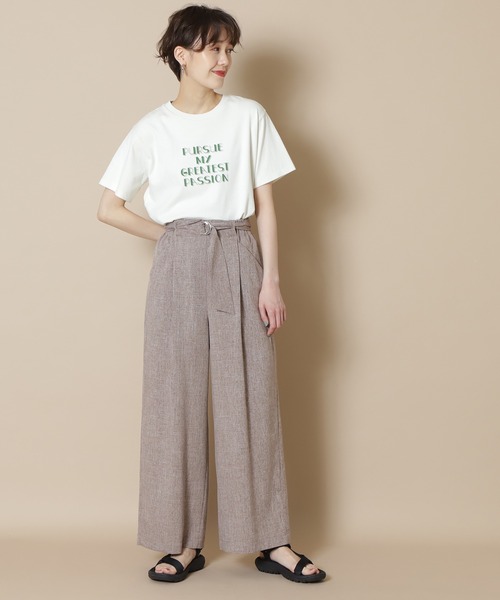 N.（N. Natural Beauty Basic）（エヌエヌナチュラルビューティーベーシック）の「◆ストリングベルトパンツ（その他パンツ・レディース・ブラウン/ベージュ/イエロー・MEDIUM）」の8枚目の写真