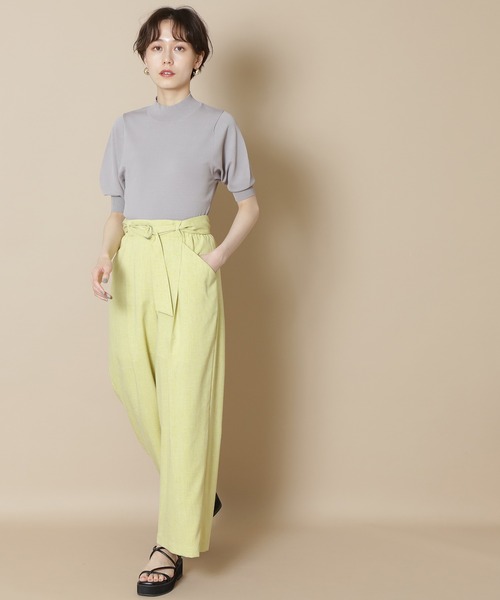 N.（N. Natural Beauty Basic）（エヌエヌナチュラルビューティーベーシック）の「◆ストリングベルトパンツ（その他パンツ・レディース・ブラウン/ベージュ/イエロー・MEDIUM）」の10枚目の写真