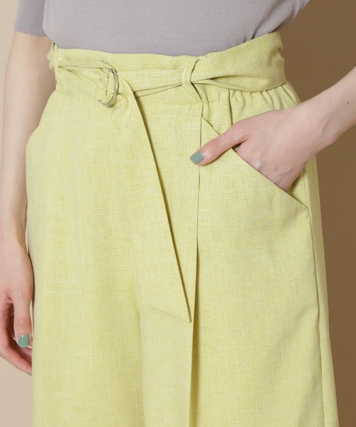 N.（N. Natural Beauty Basic）（エヌエヌナチュラルビューティーベーシック）の「◆ストリングベルトパンツ（その他パンツ・レディース・ブラウン/ベージュ/イエロー・MEDIUM）」の7枚目の写真