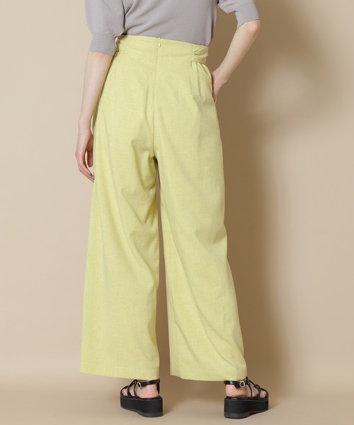 N.（N. Natural Beauty Basic）（エヌエヌナチュラルビューティーベーシック）の「◆ストリングベルトパンツ（その他パンツ・レディース・ブラウン/ベージュ/イエロー・MEDIUM）」の5枚目の写真