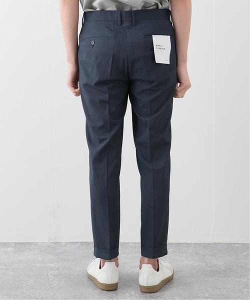 EDIFICE（エディフィス）の「ギンガム サッカー アンクル パンツ【セットアップ対応】（その他パンツ・メンズ・ネイビー/ベージュ・SMALL/MEDIUM/X-LARGE）」の9枚目の写真