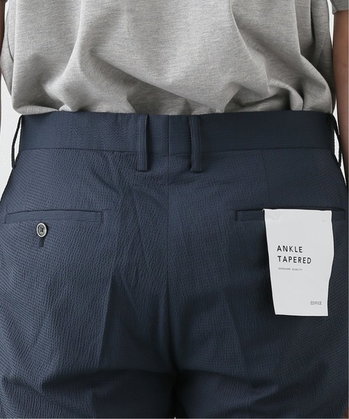 EDIFICE（エディフィス）の「ギンガム サッカー アンクル パンツ【セットアップ対応】（その他パンツ・メンズ・ネイビー/ベージュ・SMALL/MEDIUM/X-LARGE）」の15枚目の写真