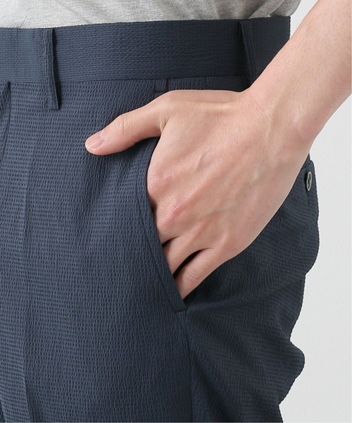 EDIFICE（エディフィス）の「ギンガム サッカー アンクル パンツ【セットアップ対応】（その他パンツ・メンズ・ネイビー/ベージュ・SMALL/MEDIUM/X-LARGE）」の3枚目の写真