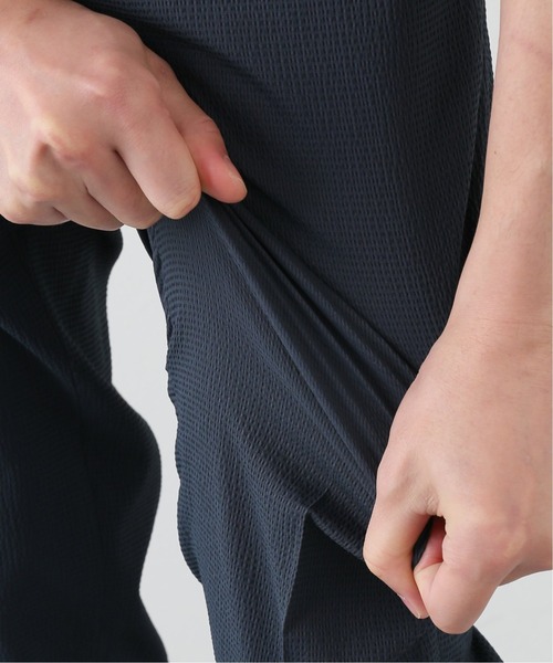 EDIFICE（エディフィス）の「ギンガム サッカー アンクル パンツ【セットアップ対応】（その他パンツ・メンズ・ネイビー/ベージュ・SMALL/MEDIUM/X-LARGE）」の5枚目の写真