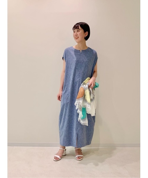 BEARDSLEY（ビアズリー）の「サッカーワンピース（ワンピース・レディース・ベージュ/ブルー・1/0）」の22枚目の写真