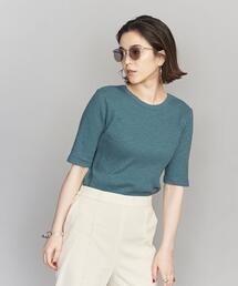 BEAUTY&YOUTH UNITED ARROWS | BY スラブリブバックラウンドネックショートスリーブカットソー(Tシャツ/カットソー)