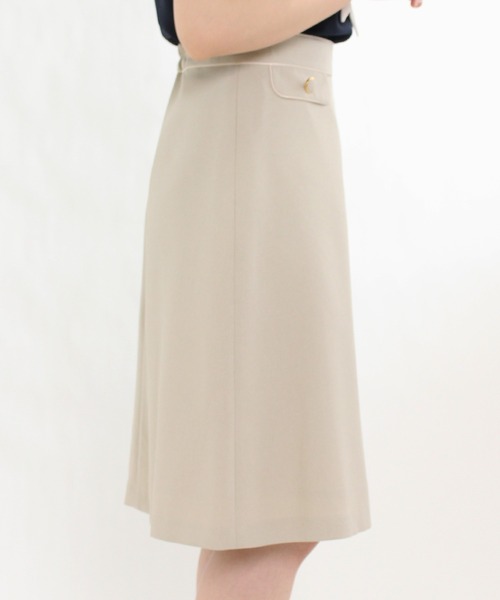 ASTORIA ODIER（アストリアオディール）の「パイピングフラップAラインスカート（スカート・レディース・ネイビー/ベージュ/ピンク/ラベンダー/ブラック/アイボリー/ワイン・MEDIUM/SMALL/X-SMALL/LARGE）」の16枚目の写真