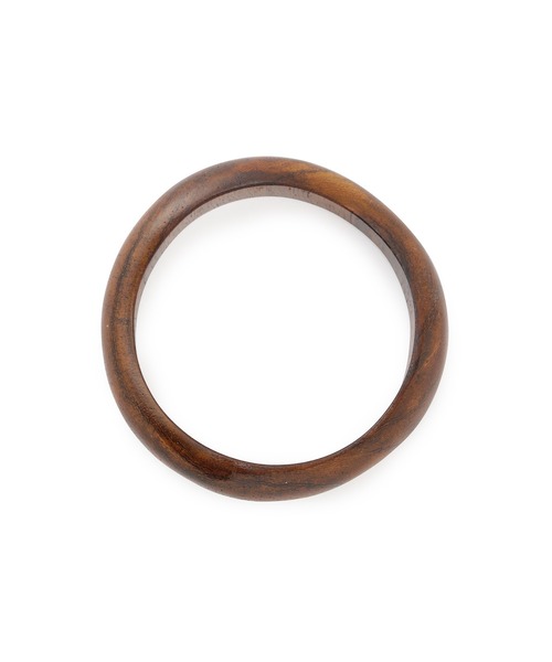 MADEMOISELLE ROPE'(マドモアゼル ロペ)の「ウッドニュアンスバングル(バングル/リストバンド・レディース・ダークブラウン・FREE)」の5枚目の写真