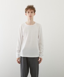 【VIBGYOR BY AS】ワッフルクルーネックT(BL)