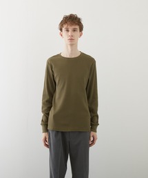 【VIBGYOR BY AS】ワッフルクルーネックT(BL)