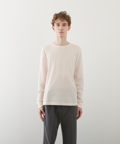 VIBGYOR(ヴィブジョー)の「【VIBGYOR BY AS】ワッフルクルーネックT(BL)(Tシャツ/カットソー・メンズ・ホワイト/ブラック/ベージュ/ネイビー/カーキ/ピンク系その他/グレー・MEDIUM/LARGE/X-LARGE)」の12枚目の写真