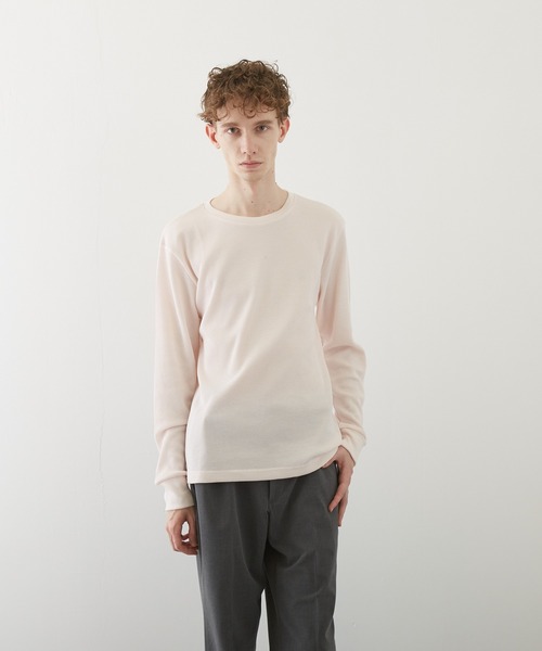 VIBGYOR(ヴィブジョー)の「【VIBGYOR BY AS】ワッフルクルーネックT(BL)(Tシャツ/カットソー・メンズ・ホワイト/ブラック/ベージュ/ネイビー/カーキ/ピンク系その他/グレー・MEDIUM/LARGE/X-LARGE)」の13枚目の写真