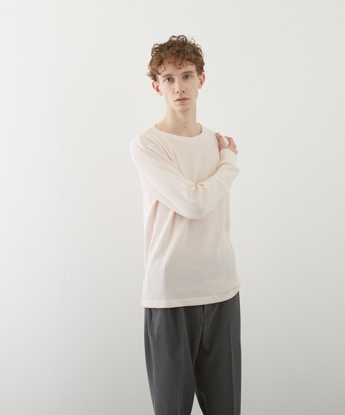 VIBGYOR(ヴィブジョー)の「【VIBGYOR BY AS】ワッフルクルーネックT(BL)(Tシャツ/カットソー・メンズ・ホワイト/ブラック/ベージュ/ネイビー/カーキ/ピンク系その他/グレー・MEDIUM/LARGE/X-LARGE)」の14枚目の写真