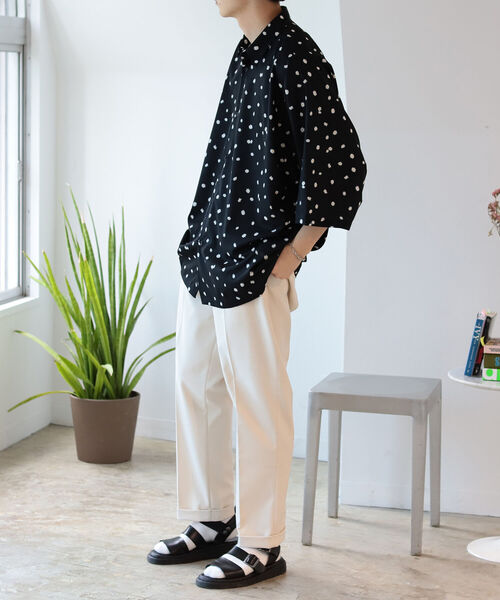 BeAMS DOT（ビームスドット）の「BeAMS DOT / スリム テーパードパンツ21FW（スラックス・メンズ・ブラウン/オフホワイト・SMALL/MEDIUM/LARGE）」の12枚目の写真